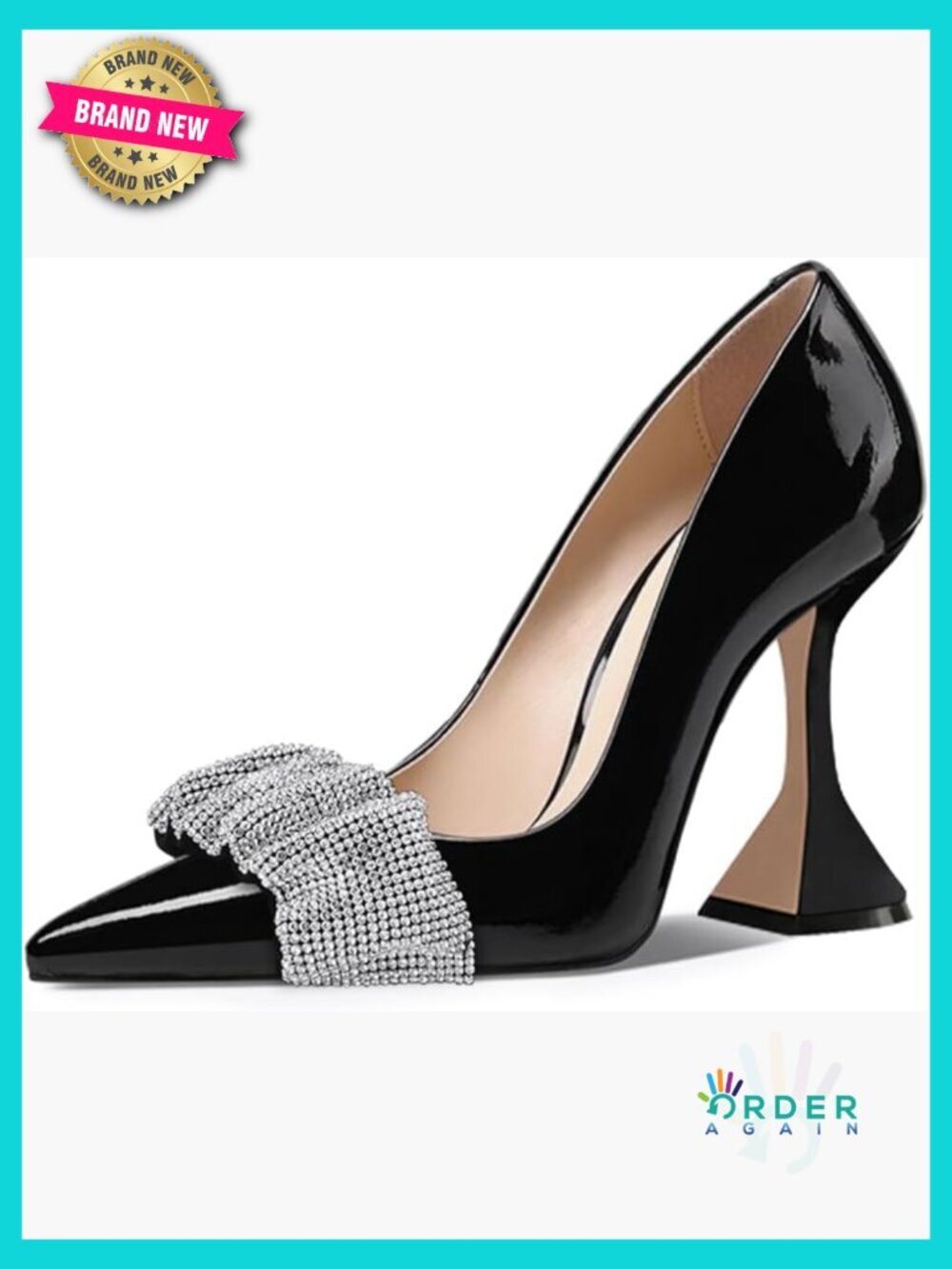 Women Pointed Toe Kitten Heel Pumps Slip On Dress Shoes Party Prom Size 4-16